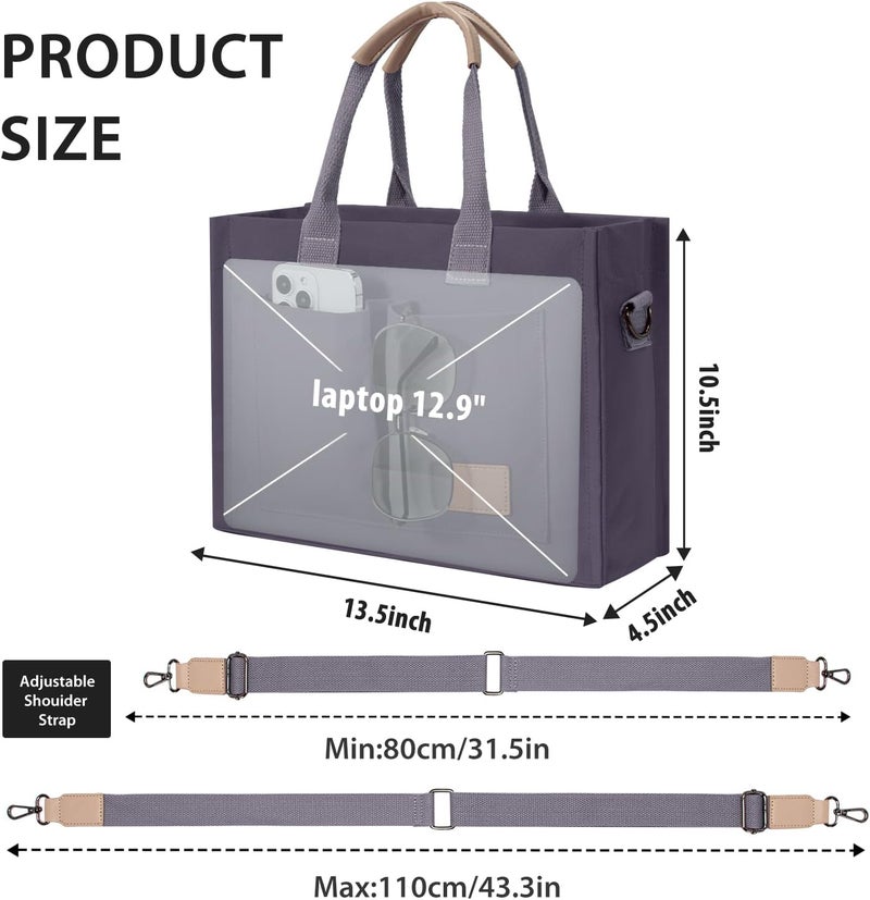 GASSDA Tote Bags for Women Canvas Tote Purse Crossbody with Pockets Top Handle Shoulder Satchel Bag for Women - Image 3